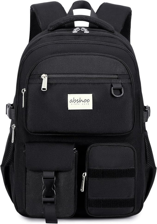 abshoo Large Heavy Duty Backpack For School College Bookbag Casual Multi Pocket Travel Backpacks