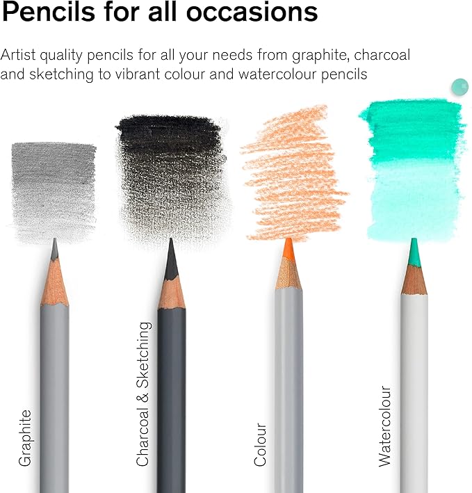 Winsor & Newton Studio Collection Artist Pencils, Sketching Pencils, Set of 10