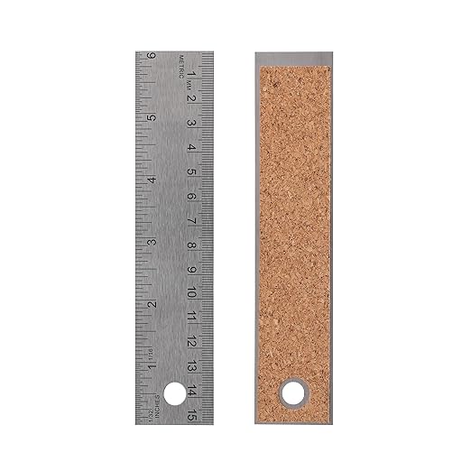 Metal Rulers,Ruler 12 inch Ruler 6inch,Cork Backed