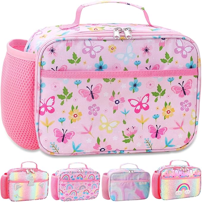 RHCPFOVR Kids Lunch Bag - Insulated Lunch Box for Boys Girls,Washable Lunch Bag and Reusable Toddler Leak-proof Lunchbox for School and Daycare