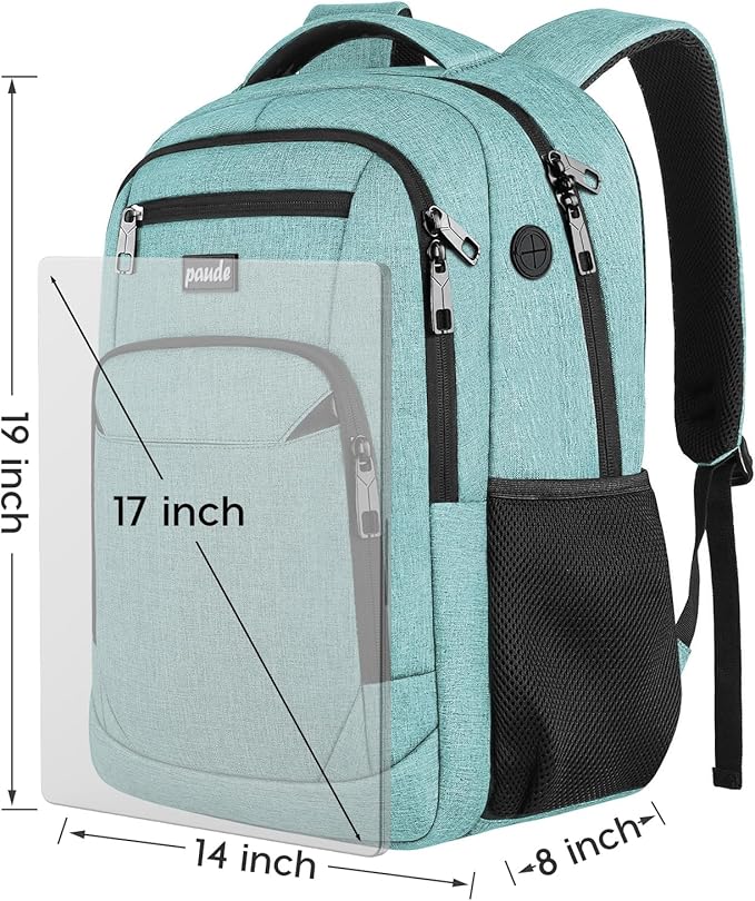 Paude School Backpack,17.3 Inch Laptop Backpack Women Bookbag Rucksack for Teen Girls,School Bags for Teens
