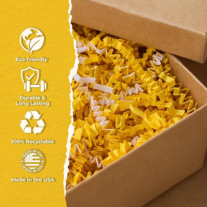 MagicWater Scented Crinkle Cut Paper - 2 oz - Sun Tan Lotion - Perfect for Shredded Paper Filler, Basket Filler, Gift Boxes, Bridesmaid Gifts, Christmas Stuffers & More – For All Occasions