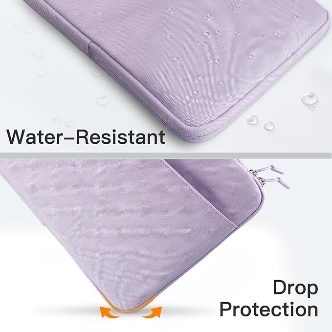 JETech Laptop Sleeve for MacBook Neo (A18 Pro), 14-Inch MacBook Pro (M1-M5, 2020-2026), Waterproof Bag Case with Portable Handle and Pocket, Compatible with 14 Inch Notebook (Light Purple)