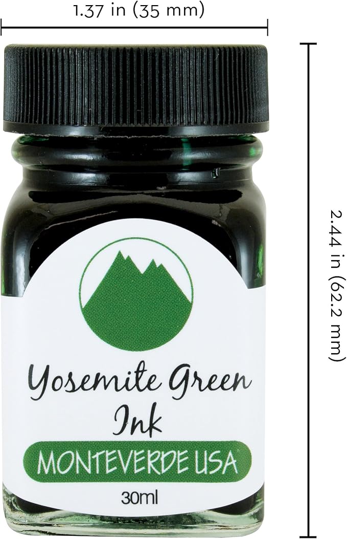 Monteverde USA Ink with ITF Technology, 30 ml Yosemite Green (G309YG)