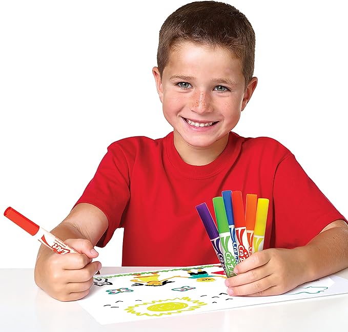 Cra-Z-Art Washable Broadline Markers Bulk Class Pack 256ct 16 Assorted Colors, Back To School Supply List Essential, Bulk Pack for School Supply Rooms and In Class For Teachers