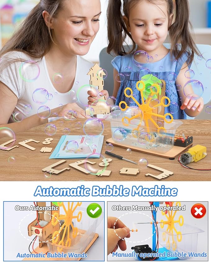 Poraxy 12 in 1 3D Puzzles STEM Kits for Kids Ages 8-12, Activities Science Projects for Kids 6-8 5-7, Engineering Building Toys Experiments Xmas Birthday Gifts 7 8 9 10 11 12 13 Yr Old Boys Girls