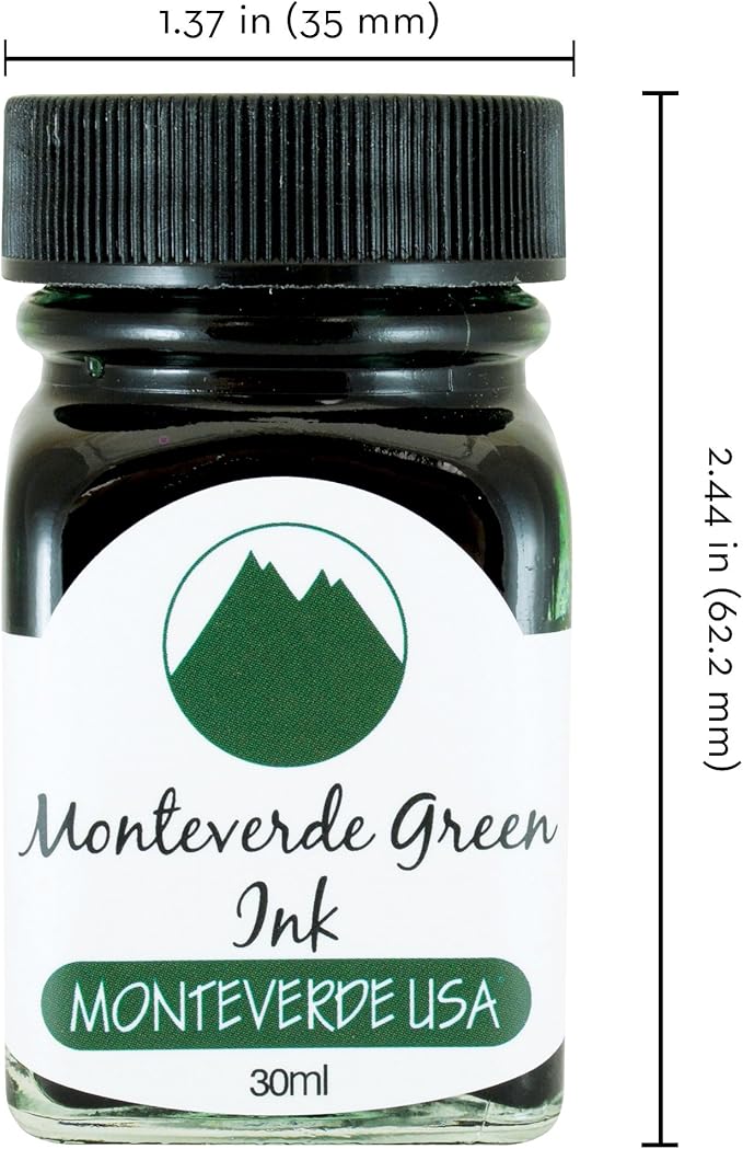 Monteverde USA Ink with ITF Technology, 30 ml Monteverde Green (G309MG)