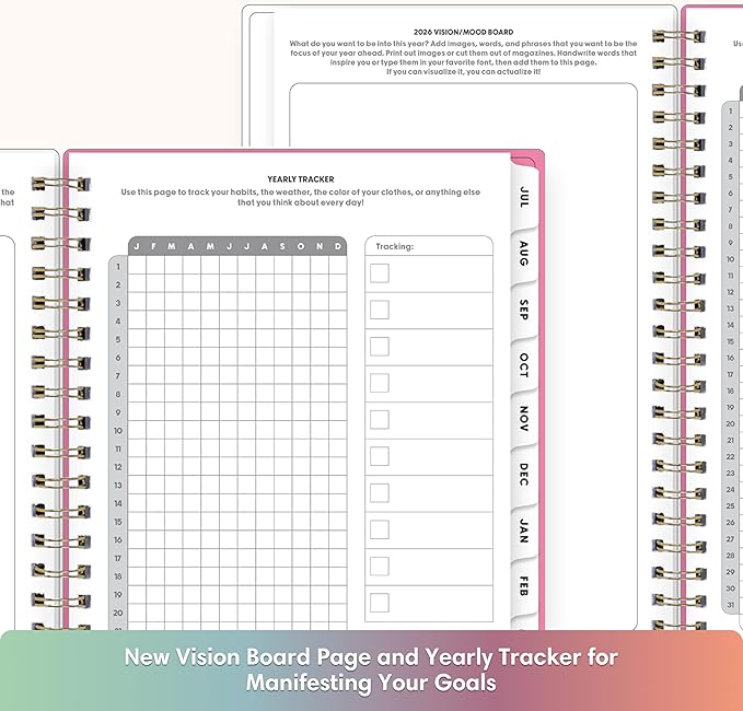 Blue Sky Gen Z 2026-2027 Weekly and Monthly Academic Year Planner Calendar, July 2026 - June 2027, 5" x 8", Flexible Interchangeable Cover, Wirebound, Laminated Tabs, Storage Pocket, Mayla