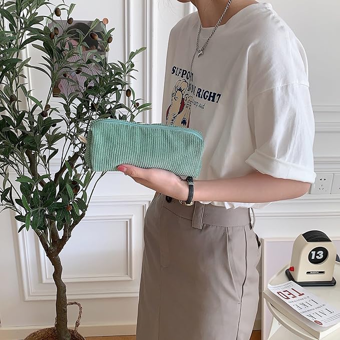 Cute Pencil Case Aesthetic Student Pencil Pouch Coin Pen Pouch Cosmetic Bag Office Stationery Organizer For Kids Teen School