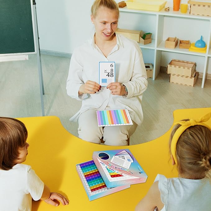 COOVA Multiplication Flash Cards 3rd Grade with Multiplication Chart - Times Table Flash Cards Math Game Multiplication flashcards 0-12