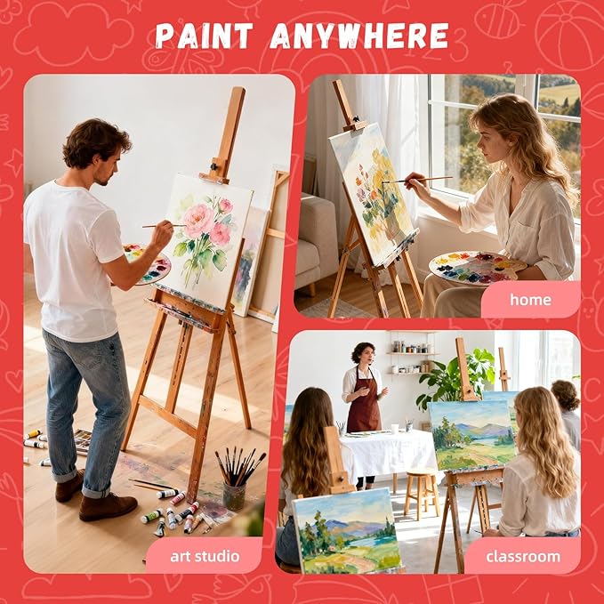 Simetufy 11 x 14 inch 12 Pack Painting Canvas Panels, Canvas Boards for Painting Gesso Primed Acid-Free 100% Cotton for Acrylics Oil Watercolor Paints