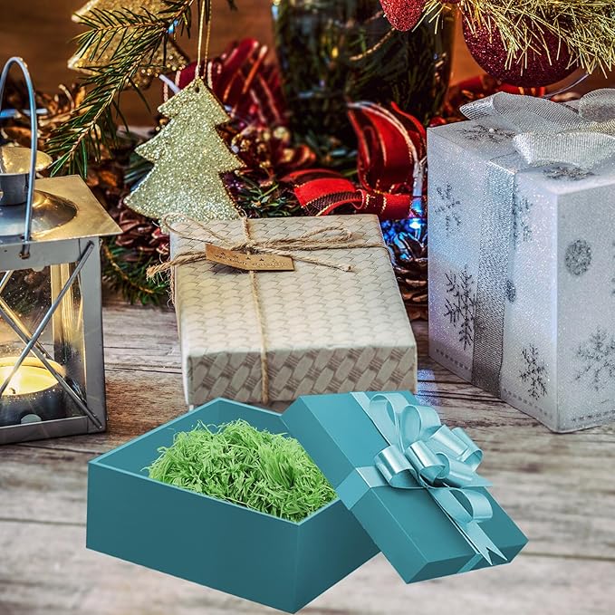 HONMEET Shredded Paper for Box Packaging, 500G Raffia Crinkle Cut Filler Paper, Eco-Friendly Box Stuffing for Birthday, Wedding, and Party Decorations