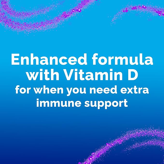 Emergen-C Immune Plus Crystals, On-the-Go Immune Support Supplement with Vitamin C, Vitamin D, B Vitamins, Zinc and Manganese, Berry Lemonade, Back to School Essentials - 28 Stick Packs