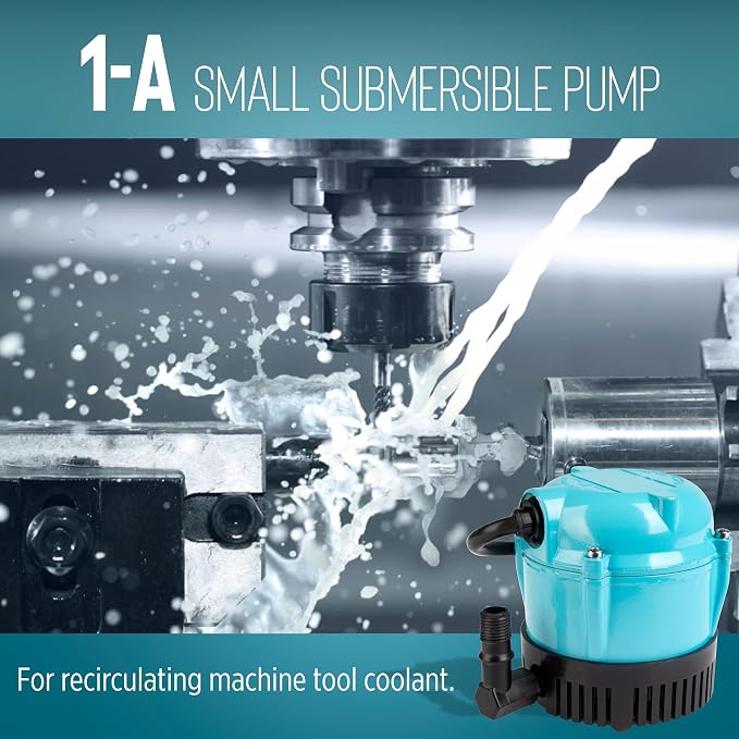 Little Giant 1-A 115V, 170 GPH Small Manual Submersible Pump