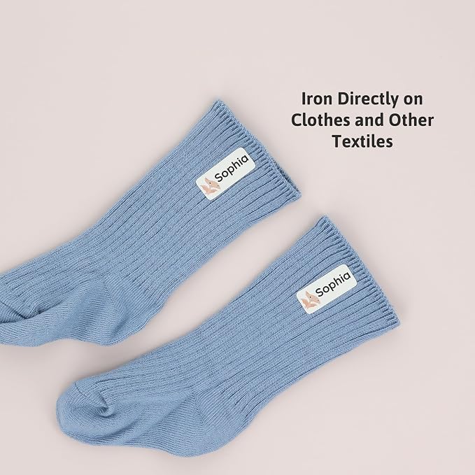 Iron-On Name Labels & Clothing Labels for Nursing Home (120) – Iron On Name Tags & Name Labels for Clothing & Clothes, School & Daycare – Waterproof - Dinosaurs