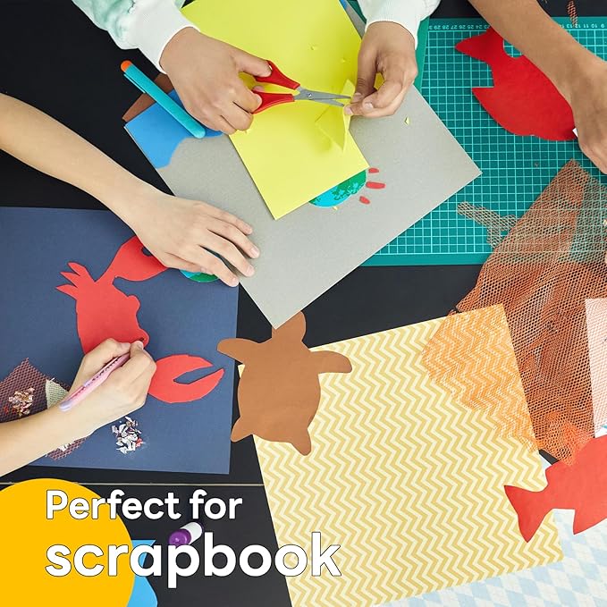 Colored Construction Paper, 100 Sheets Goefun 25 Colors Variety Multicolored Cardstock, 65lb Colored Cardstock 8.5x11 for Crafts & Printing