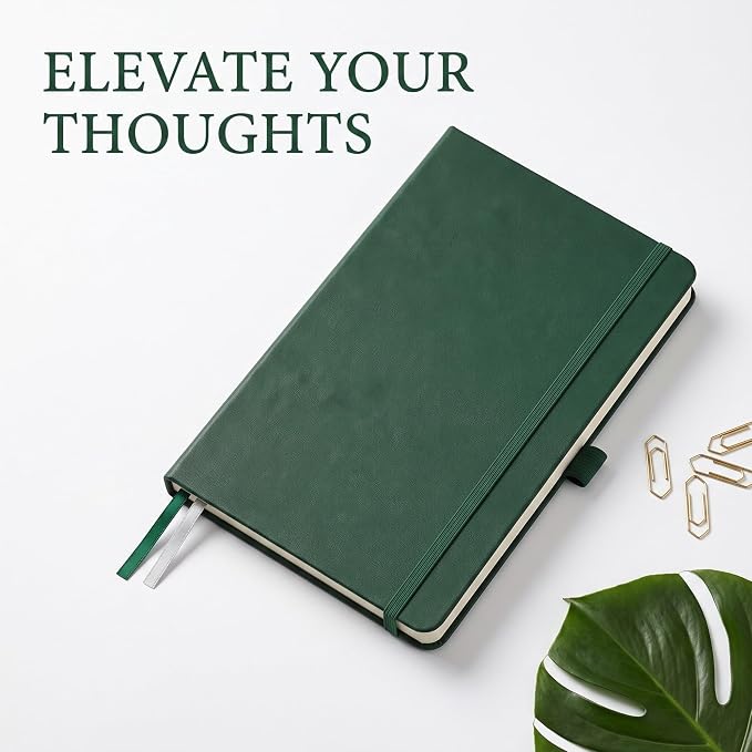 AHGXG Lined Journal Notebook, 160 Numbered Pages, A5 Size (5.7'' x 8.3'')