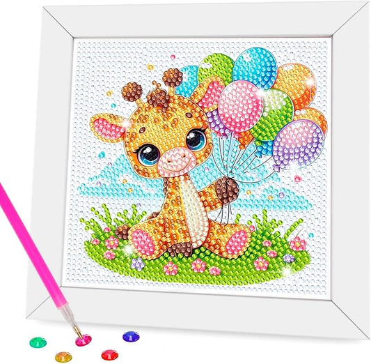 Nardoll Diamond Art Kits with Wooden Frame - Arts and Crafts - Dimond Art Painting by Numbers - GEM Art for Beginners Adult Home Wall Decor