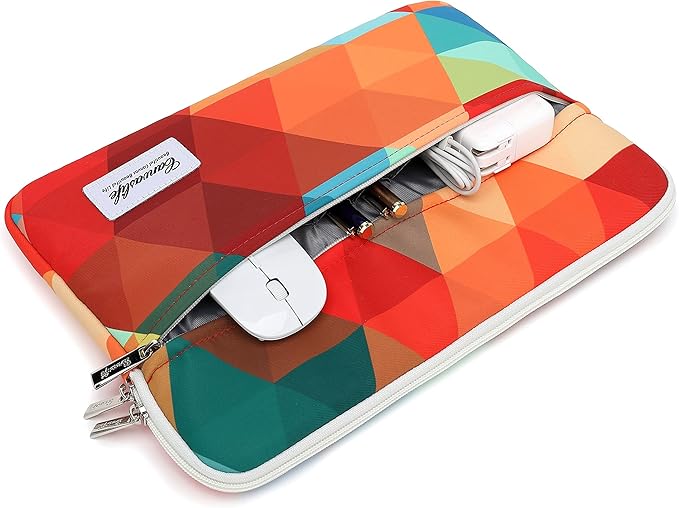 Canvaslife Rainbow Peacock Laptop Sleeve 15 Inch 15 Case and 15.6 Laptop Bag