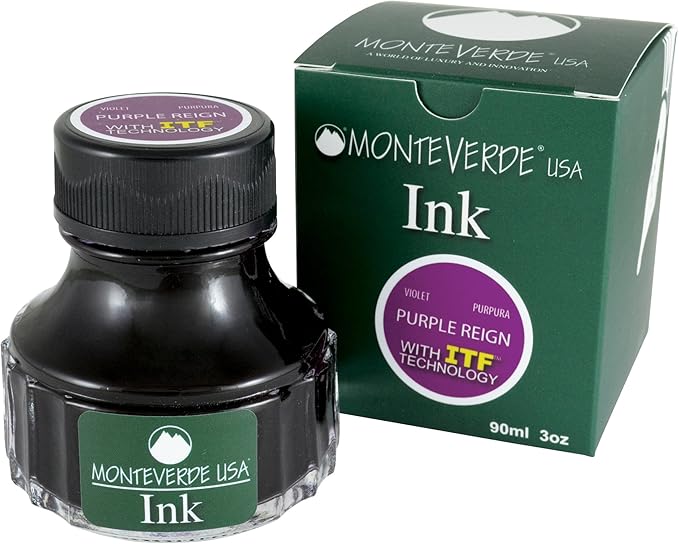 Monteverde USA Ink with ITF Technology, 90 ml Purple Reign (G308PL), 1 Count (Pack of 1)