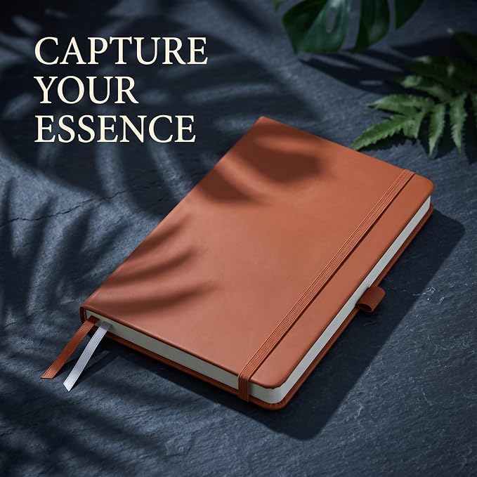 AHGXG Lined Journal Notebook, 160 Numbered Pages, A5 Size (5.7'' x 8.3'')
