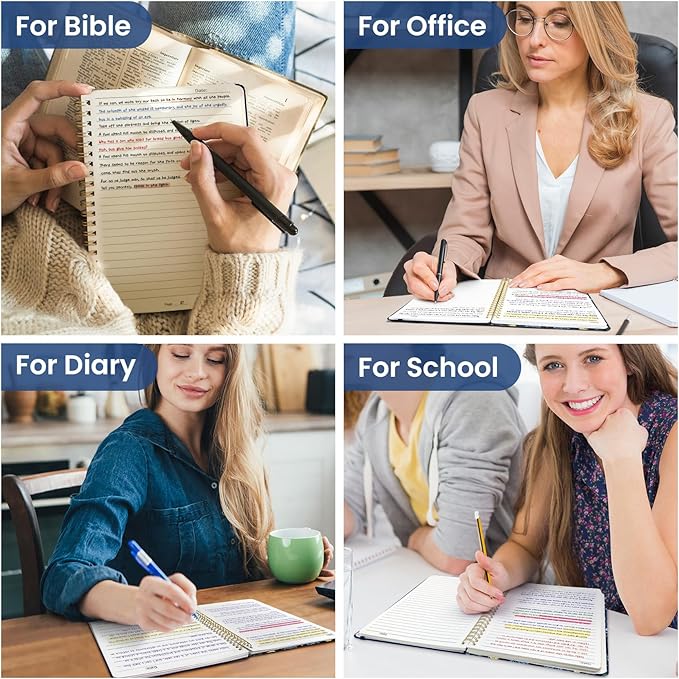 Taja Lined Spiral Notebook Journal for Women A5(5.8" × 8.3"), Cute Hardcover Notebook for Work, School & Note Taking, Pretty College Ruled Journal for Writing, 140 Pages, Jellyfish Drift