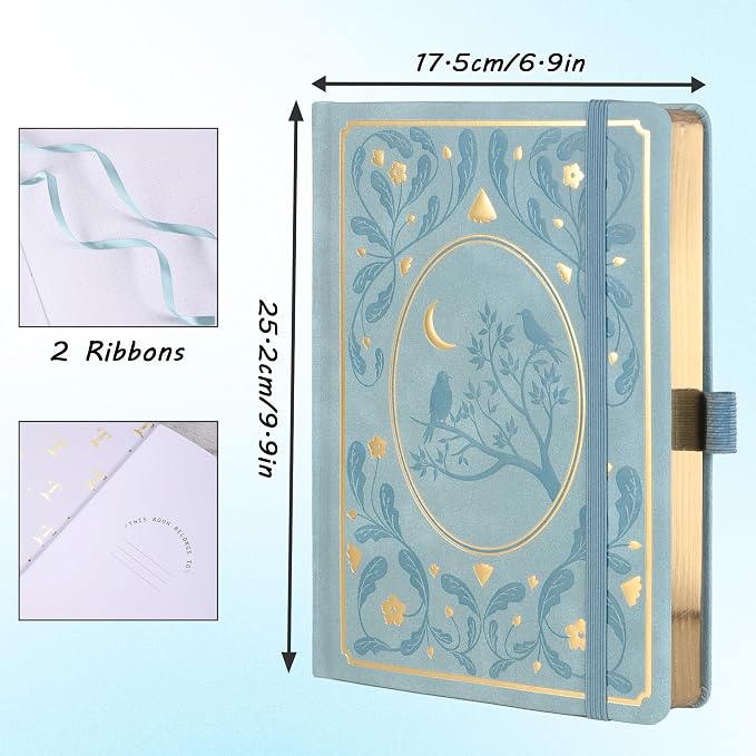 TIEFOSSI B5 Dotted Journal, 160 GSM Dot Grid Notebook for Women Men