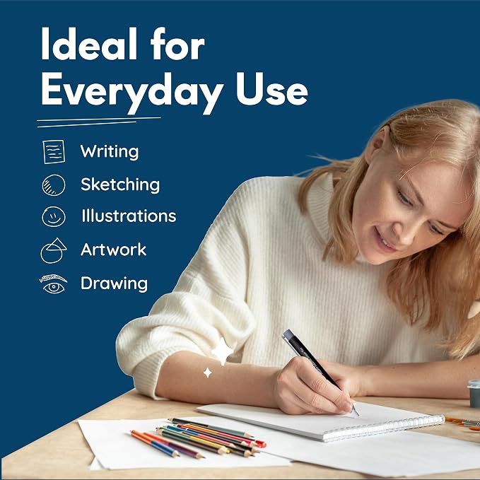 MozArt Eraser Pen Set 2 Pens + 10 Jumbo Refills for Mechanical Pencil | Precision Eraser Pens for Sketch, Drafting, Architecture & Art – Refillable Design for Artists, Students & Architects