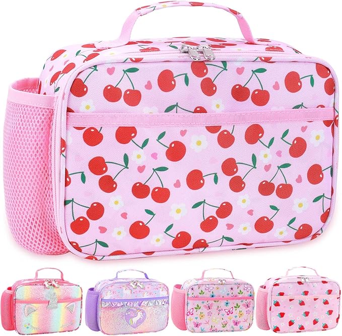 RHCPFOVR Kids Lunch Bag - Insulated Lunch Box for Boys Girls,Washable Lunch Bag and Reusable Toddler Leak-proof Lunchbox for School and Daycare