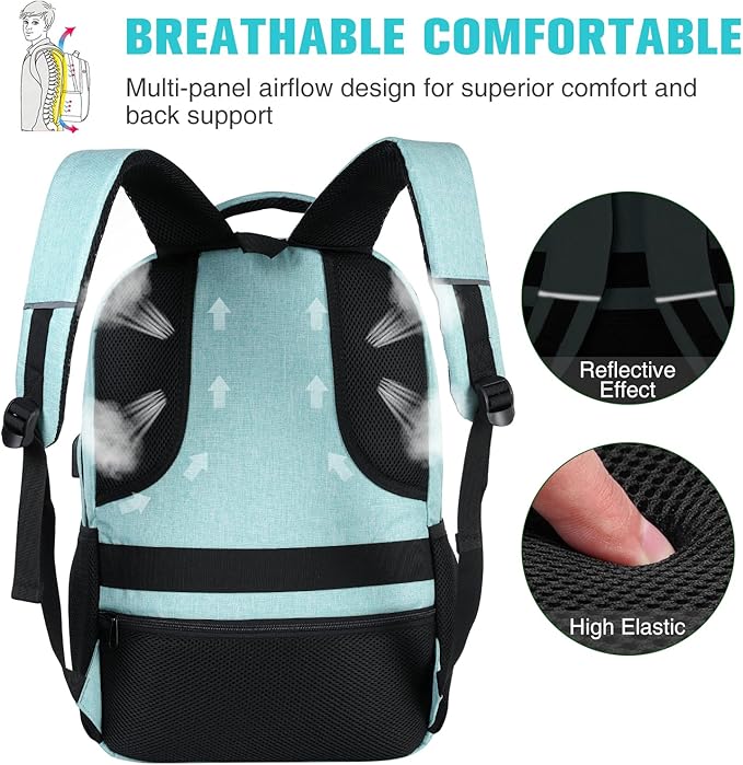 Paude School Backpack,17.3 Inch Laptop Backpack Women Bookbag Rucksack for Teen Girls,School Bags for Teens