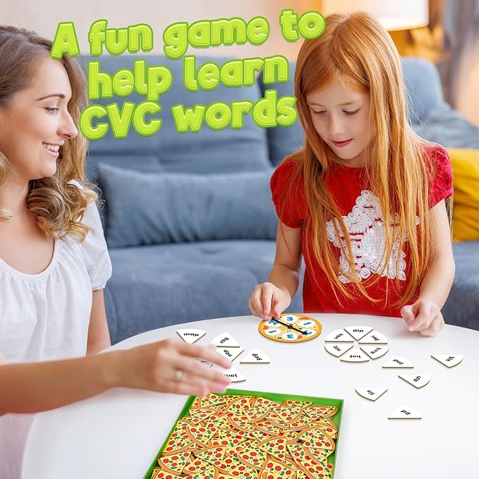 Kasfalci CVC Word Games,Phonics Games,CVC Flash Cards,Speech Therapy Toys for Toddlers Kids,Learn to Read,Reading Learning Sight Word Games,Kindergarten Preschool Learning Activities Educational Toy