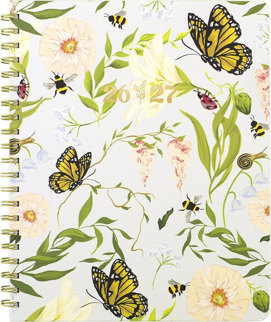 Cambridge Planner 2026-2027 Weekly & Monthly Academic 12-Month July-June, 8-1/2" x 11", Pen+Pillar, Pollinator (PP24-905A)