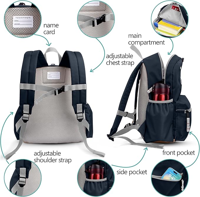 atgark Toddler Backpack for Toddlers 1-2: Baby kids Backpack for daycare Boys Girls