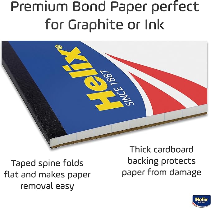 Maped - Helix Bond Paper Pad 11x17 - Architectural Drafting - Precise Grid Pattern - Ensures Accurate Designs - Ample Workspace, Premium Bond Paper