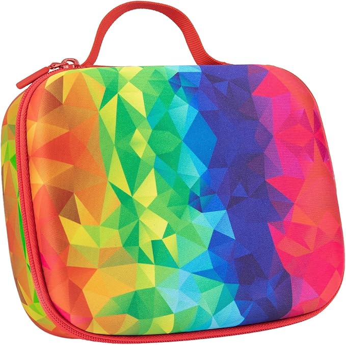 ZIPIT Jumbo Pencil Case for Girls, Cute Pencil Box for School, Large Capacity Stationery Organizer Box ,Kaleidoscope