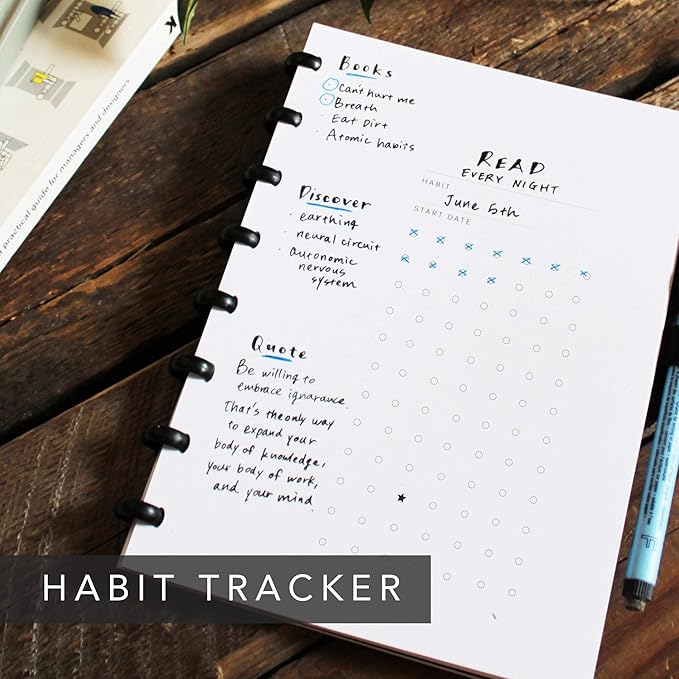 SORA Open-Dated Reusable Planner for Life, Made with Erasable Whiteboard Pages