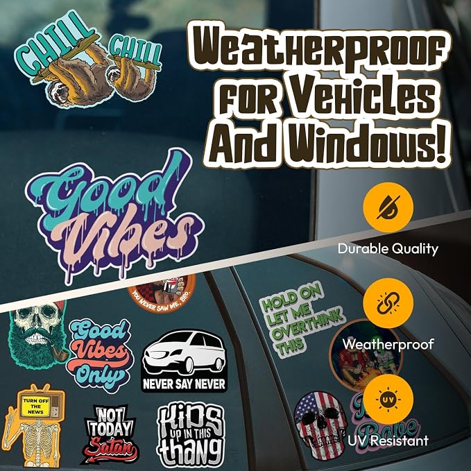 Personalized Name Stickers for Water Bottles - Custom Waterproof Vinyl Labels for Labeling Tumblers, Laptops, Cars, Helmets, Cups, and Daycare Items (6 Stickers)