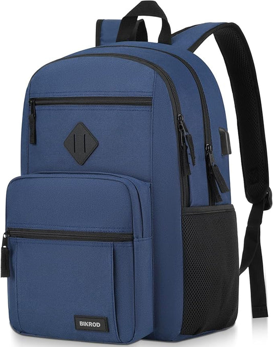 BIKROD Backpack for Boys Men, School Backpack for Teens Girls, Lightweight Casual High School Bookbag, Daily-use Travel Laptop Backpack Fits 15.6 Inch Notebook
