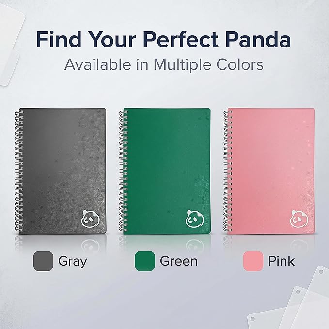 Panda Planner 2026 Undated Daily Planner 5.75" x 8.25", Gray