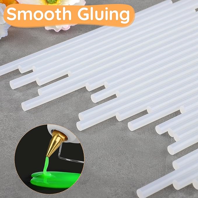 Glow in the Dark Glue Sticks Bulk, 0.27"x8" Hot Melt Glue Sticks for DIY, Art, Crafting, Sealing Wax Stamps, School Gluing Project, Car Dent Repair, 36 PCS