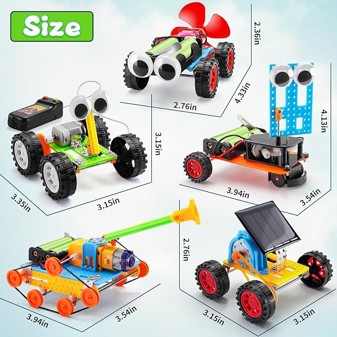 Robot STEM Kits for Kids Age 8-10, STEM Toys for Ages 8-13, Science Building Kit for Boys 6-8 8-12, Robotics Engineering Experiments Projects for 8 9 10 12-14 Year Old Boys Girls Birthday Gift