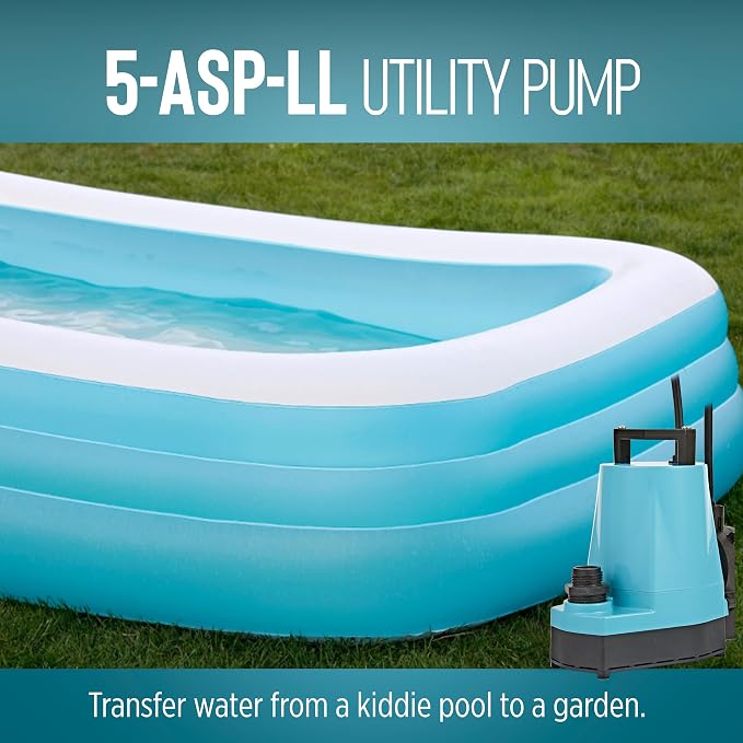 Little Giant 5-ASP-LL 115V, 1/6 HP Automatic Low Level Utility Pump