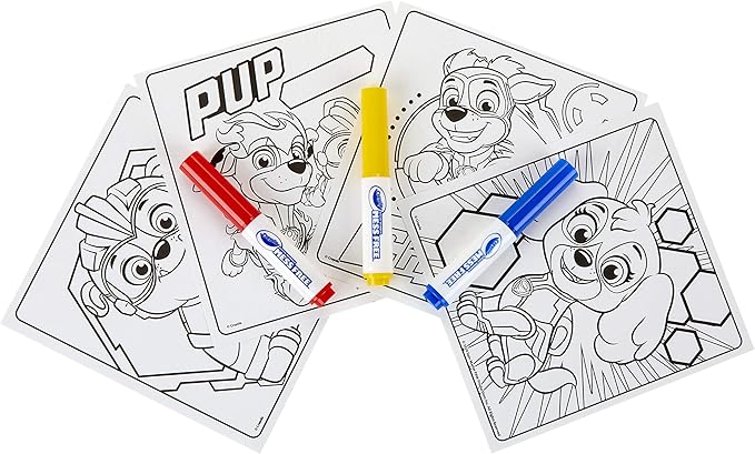 Crayola Color Wonder Paw Patrol Coloring Pages, Mess Free Coloring, Gift for Kids, Age 3, 4, 5, 6, Multi (75-7134)