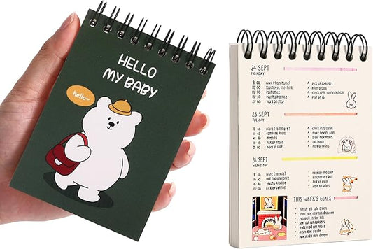 Small Steno Pads 3.1" x 4.3" Blank Pocket Spiral Notepads Small Cute Spiral Note Pads Blank Pages Notebook No Lines Top Spiral Notebook 3.1" x 4.3" Unlined Little Memo Steno Note Pads Nursing Notepad for Work, School, Office, Nurse, Travel (6pcs) (Cute...