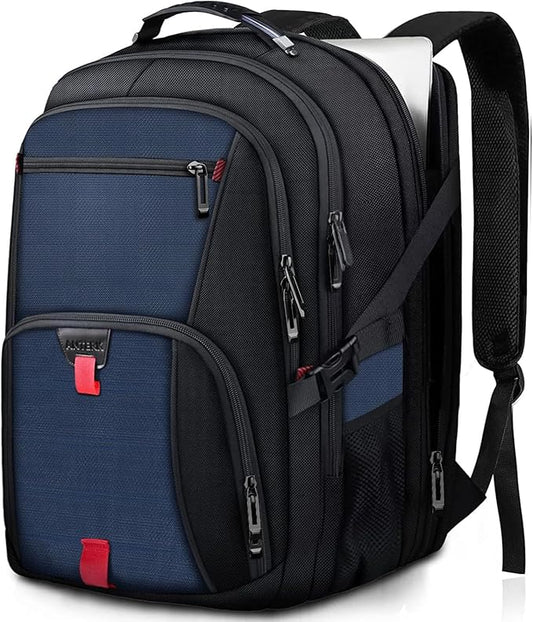 ANTERK Laptop Backpack, 18.4 Inch Laptop Backpacks for Men Women, 55L Anti Theft Water Resistant College Bussiness TSA Airline Approved Work Computer Backpack, Blue