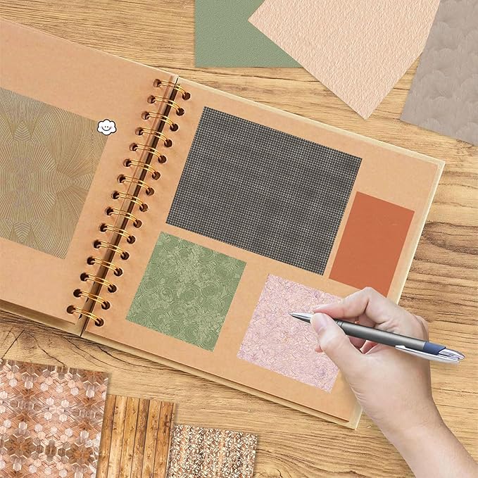 Scrapbook Paper 12x12 Double Sided Background Paper for Scrapbooking, 48 Sheets/48 Designs Decorative Craft Papers Vintage Patterned Papers for Card Making Journaling Decor (B)