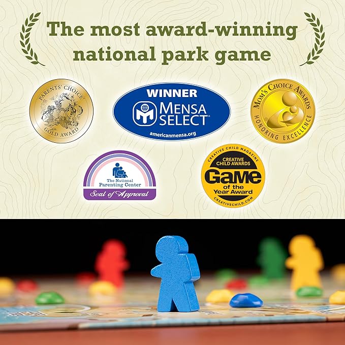Underdog Games Trekking The National Parks - Award-Winning Family Board Game for Kids Ages 10+ - Easy to Learn, Fun Activities for 1-5 Players, Great for Family Bonding & for National Parks Lovers