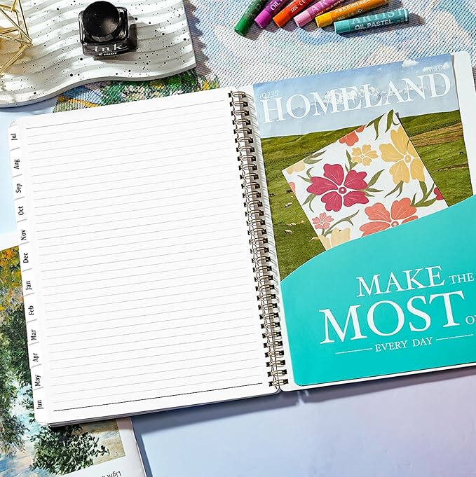 Planner 2026-2027 - 2026-2027 Planner Weekly and Monthly, July 2026 - June 2027, 8.5" x 11", Academic Planner 2026-2027 with Marked Tabs, Back Pocket, Perfect Daily Organizer - Floral