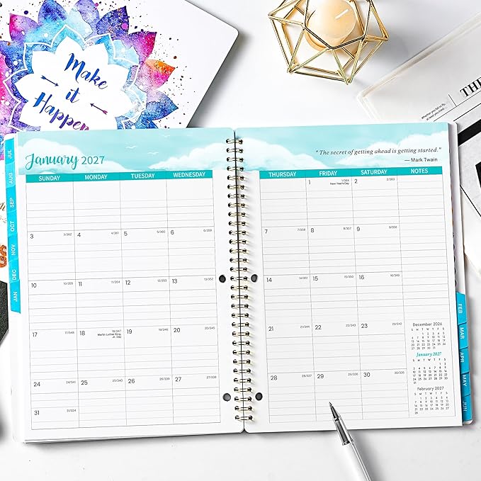 Student Planner 2026-2027 - School Planner 2026-2027, Weekly & Monthly Academic Plannerr, July 2026 - June 2027, 11'' x 8.5'', Student Planner for Middle/High School, Holidays, Tabs, Pocket, Stickers