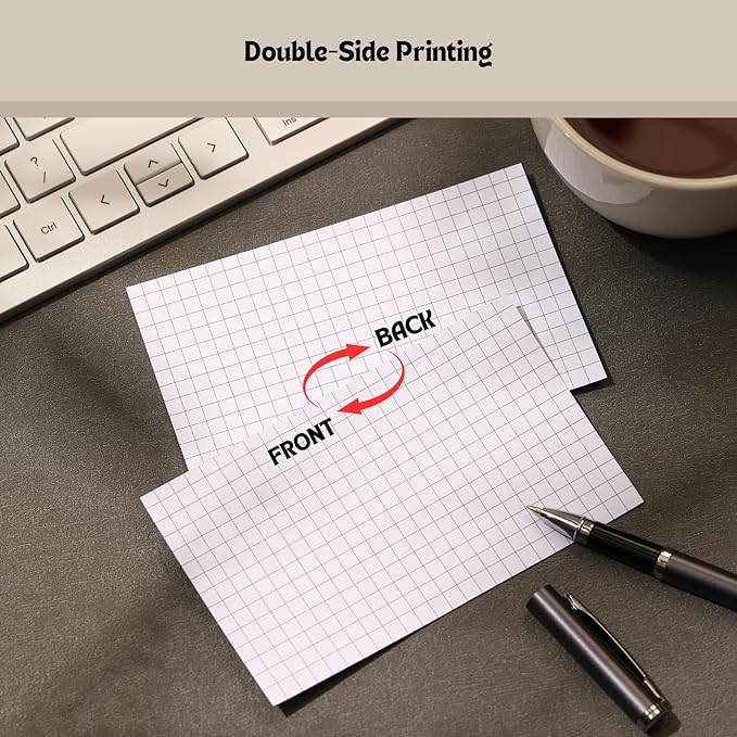 Extra Heavyweight Grid Index Cards 3x5 Inch 92lb Weight Double Sided Graph Ruled Notecards Thick Flash Cards for Note-Taking, Studying, and Organization, Ideal for School, Home and Office - 400 Count